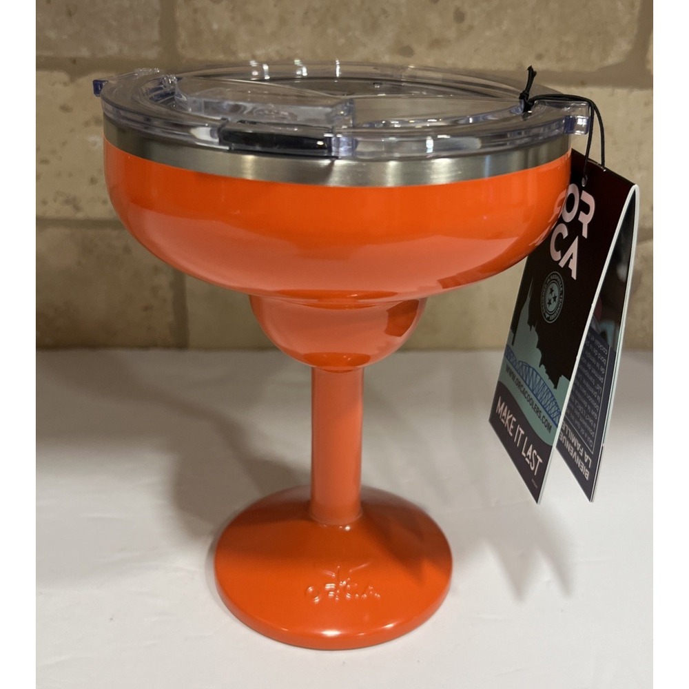 NEW ORCA Rita Lid Tumbler Margarita Persimmon Orange Stainless Steel Insulated